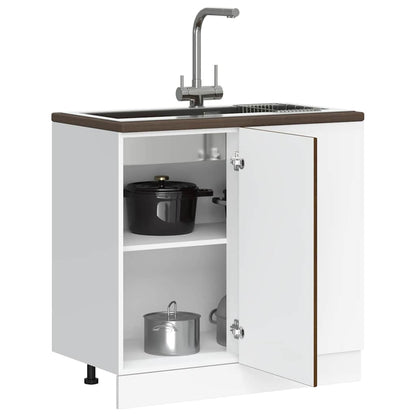 Base da Cucina Kalmar Rovere Marrone in Legno Multistrato