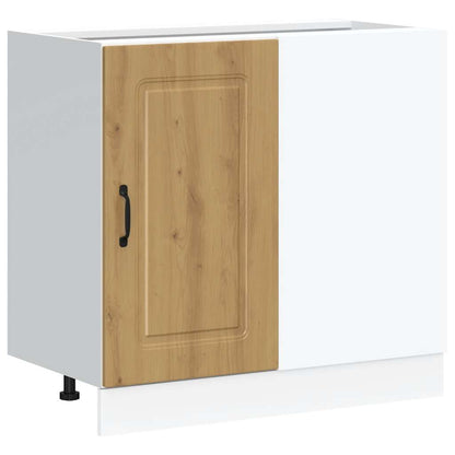 Base da Cucina Kalmar Rovere Artigianale in Legno Multistrato