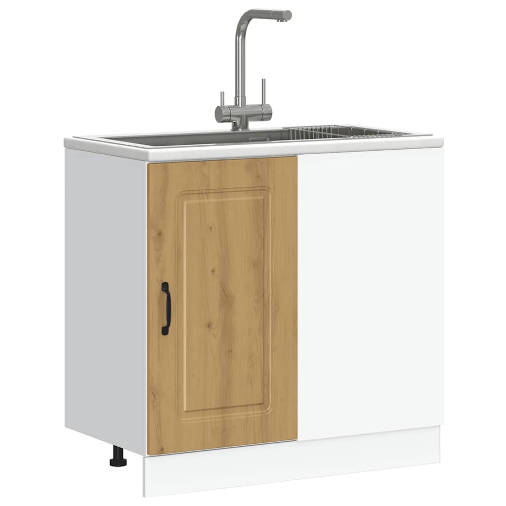 Base da Cucina Kalmar Rovere Artigianale in Legno Multistrato