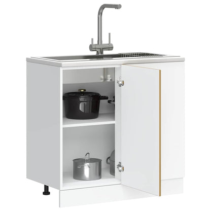 Base da Cucina Kalmar Rovere Artigianale in Legno Multistrato