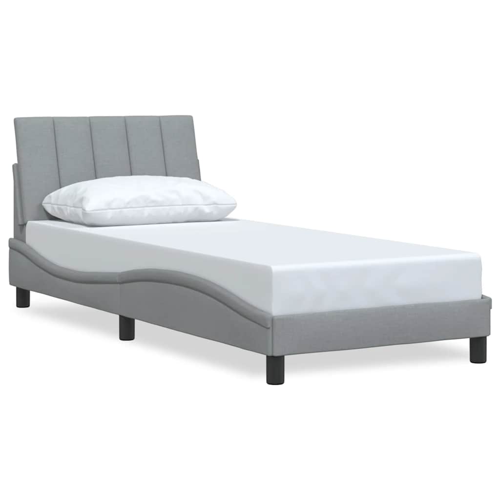 Giroletto senza Materasso Hanko Grigio Chiaro 80x200 cm Tessuto