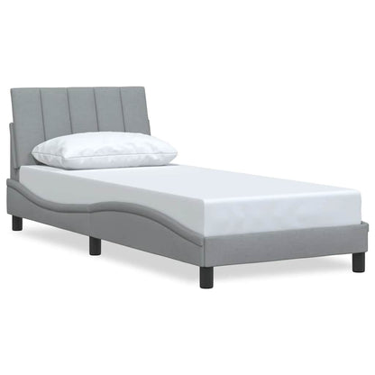 Giroletto senza Materasso Hanko Grigio Chiaro 80x200 cm Tessuto