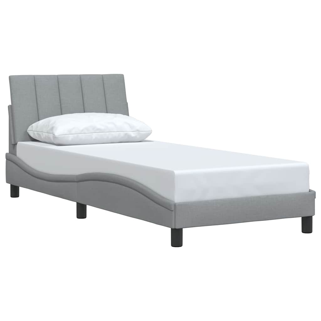 Giroletto senza Materasso Hanko Grigio Chiaro 80x200 cm Tessuto