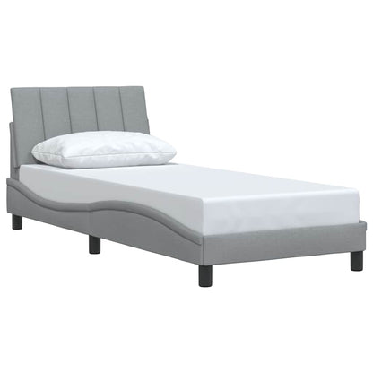 Giroletto senza Materasso Hanko Grigio Chiaro 80x200 cm Tessuto