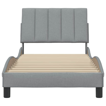 Giroletto senza Materasso Hanko Grigio Chiaro 80x200 cm Tessuto