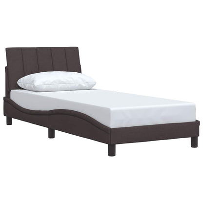 Giroletto senza Materasso Hanko Marrone Scuro 80x200 cm Tessuto