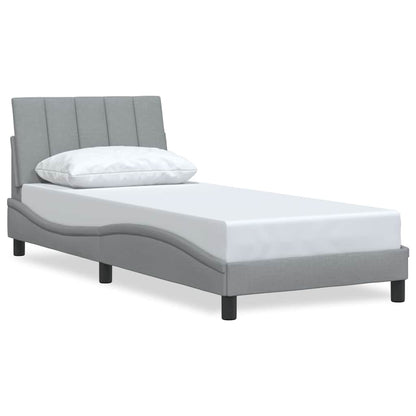 Giroletto senza Materasso Hanko Grigio Chiaro 90x190 cm Tessuto