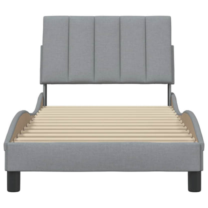 Giroletto senza Materasso Hanko Grigio Chiaro 90x190 cm Tessuto