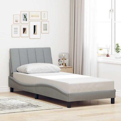 Giroletto senza Materasso Hanko Grigio Chiaro 90x190 cm Tessuto