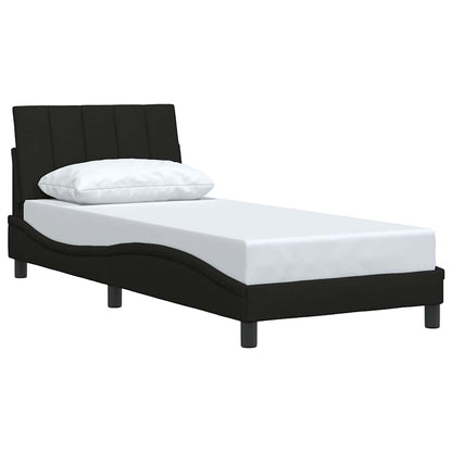 Giroletto senza Materasso Hanko Nero 90x190 cm in Tessuto
