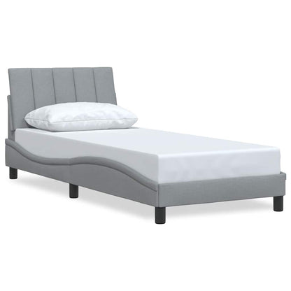 Giroletto senza Materasso Hanko Grigio Chiaro 90x200 cm Tessuto