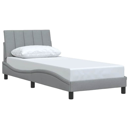 Giroletto senza Materasso Hanko Grigio Chiaro 90x200 cm Tessuto