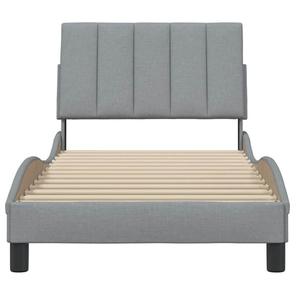 Giroletto senza Materasso Hanko Grigio Chiaro 90x200 cm Tessuto