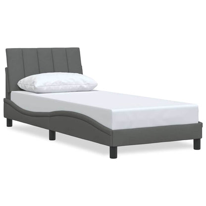 Giroletto senza Materasso Hanko Grigio Scuro 90x200 cm Tessuto