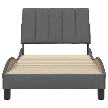 Giroletto senza Materasso Hanko Grigio Scuro 90x200 cm Tessuto