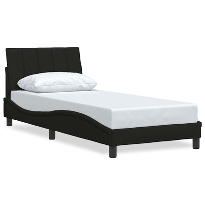 Giroletto senza Materasso Hanko Nero 90x200 cm in Tessuto
