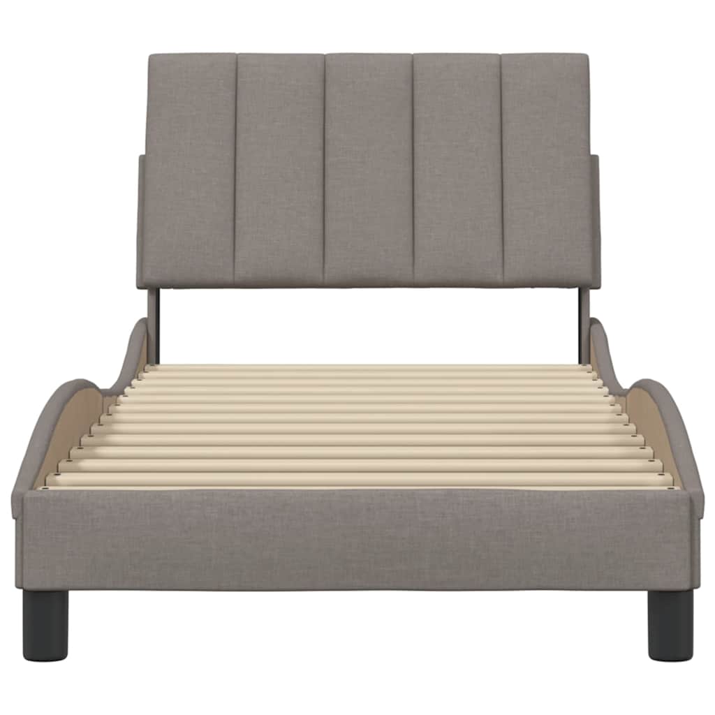 Giroletto senza Materasso Hanko Tortora 90x200 cm Tessuto