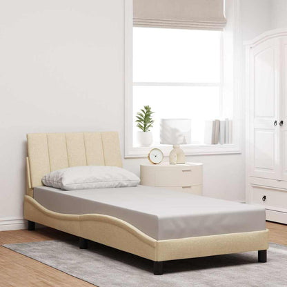 Giroletto senza Materasso Hanko Crema 90x200 cm in Tessuto