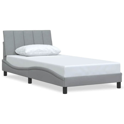 Giroletto senza Materasso Hanko Grigio Chiaro 100x200 cm Tessuto