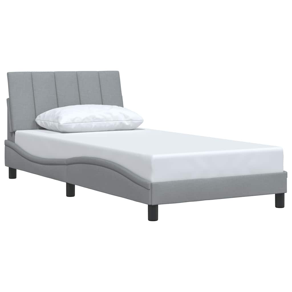 Giroletto senza Materasso Hanko Grigio Chiaro 100x200 cm Tessuto