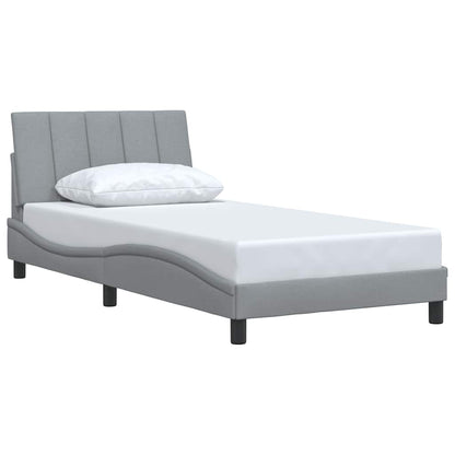 Giroletto senza Materasso Hanko Grigio Chiaro 100x200 cm Tessuto