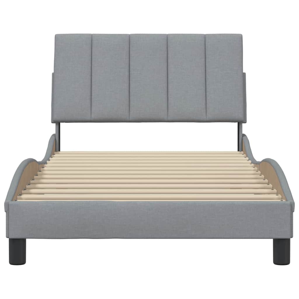 Giroletto senza Materasso Hanko Grigio Chiaro 100x200 cm Tessuto