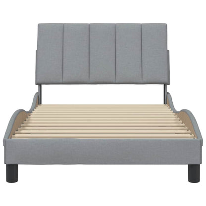 Giroletto senza Materasso Hanko Grigio Chiaro 100x200 cm Tessuto