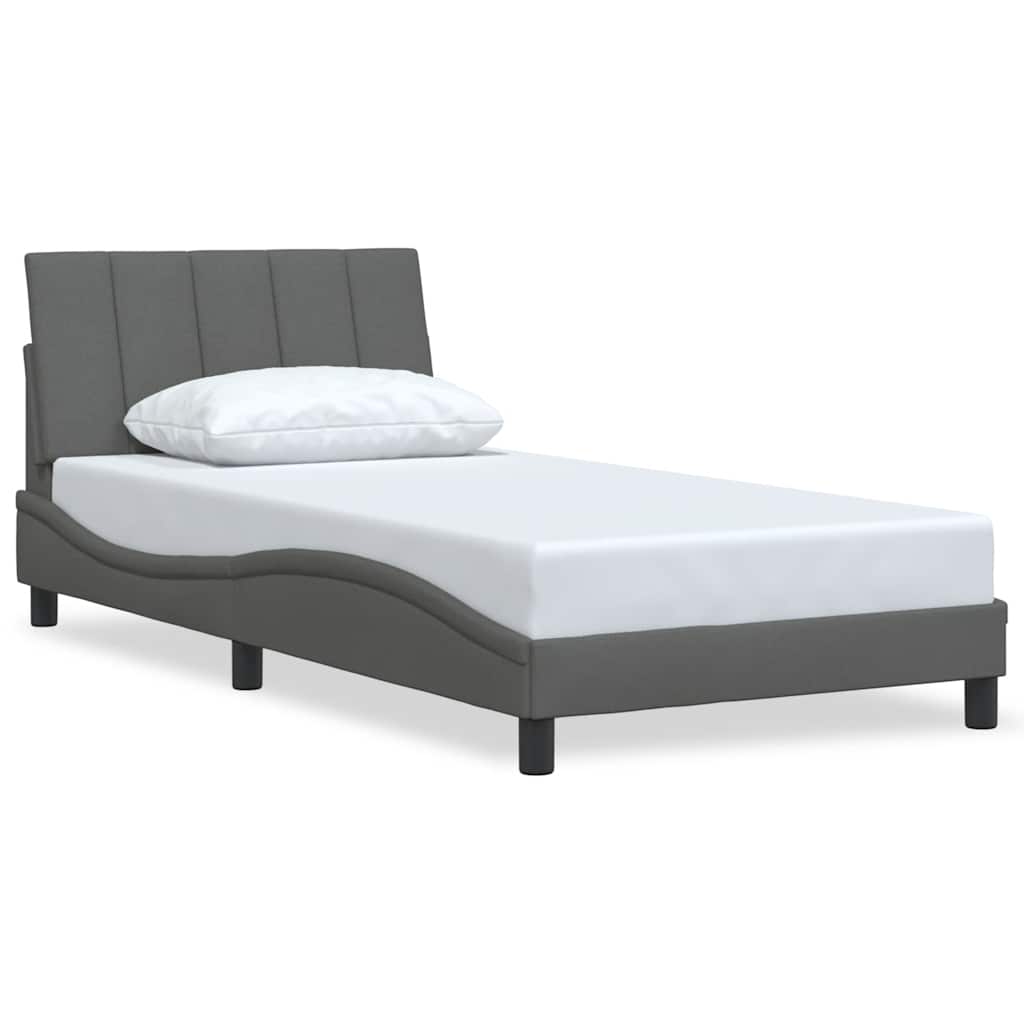 Giroletto senza Materasso Hanko Grigio Scuro 100x200 cm Tessuto
