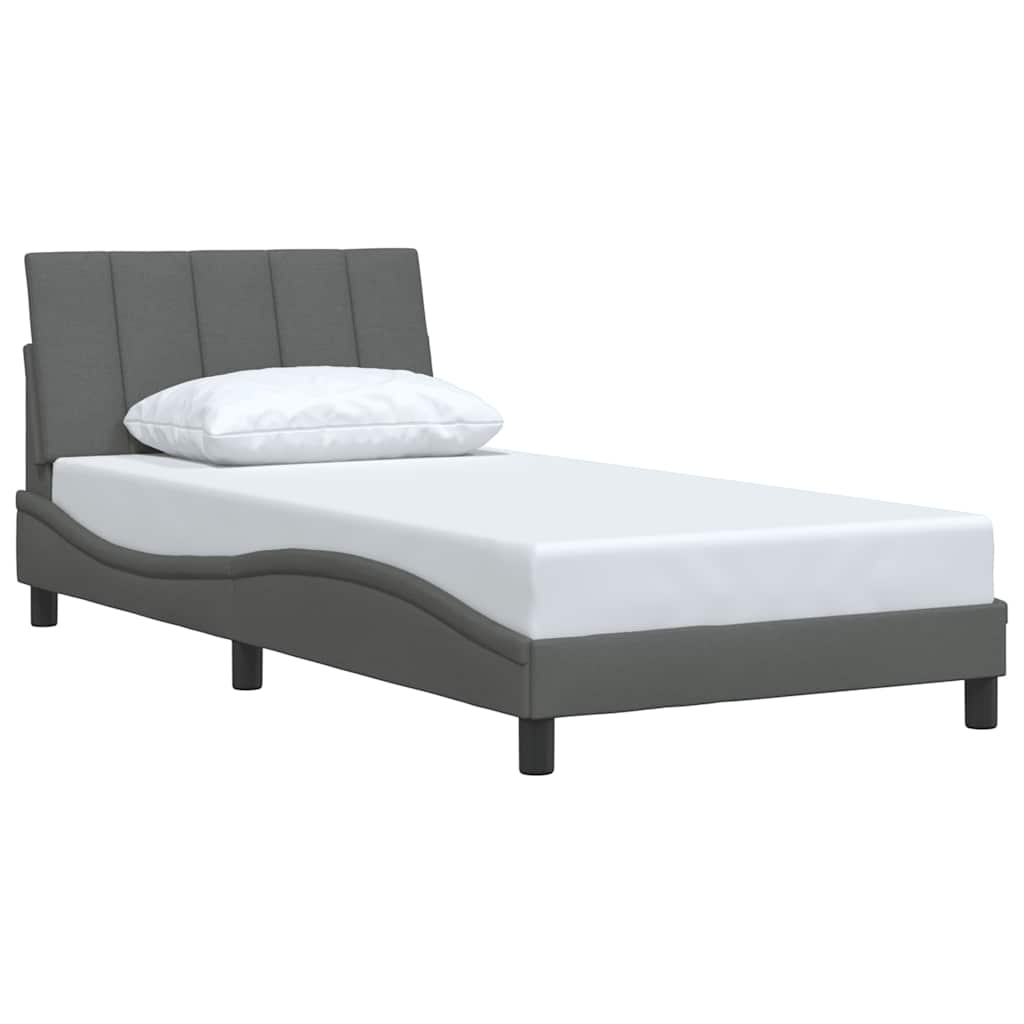 Giroletto senza Materasso Hanko Grigio Scuro 100x200 cm Tessuto