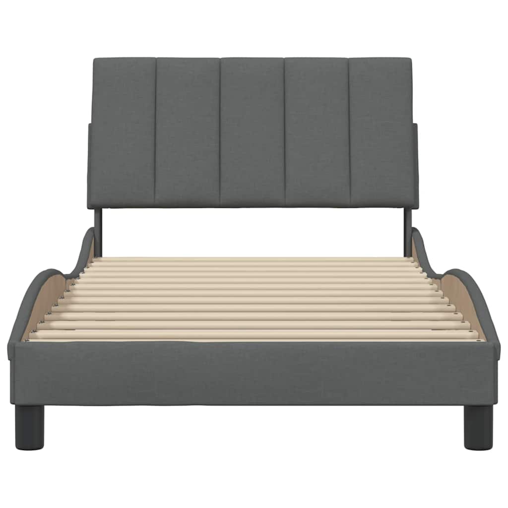 Giroletto senza Materasso Hanko Grigio Scuro 100x200 cm Tessuto