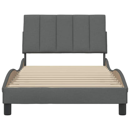 Giroletto senza Materasso Hanko Grigio Scuro 100x200 cm Tessuto