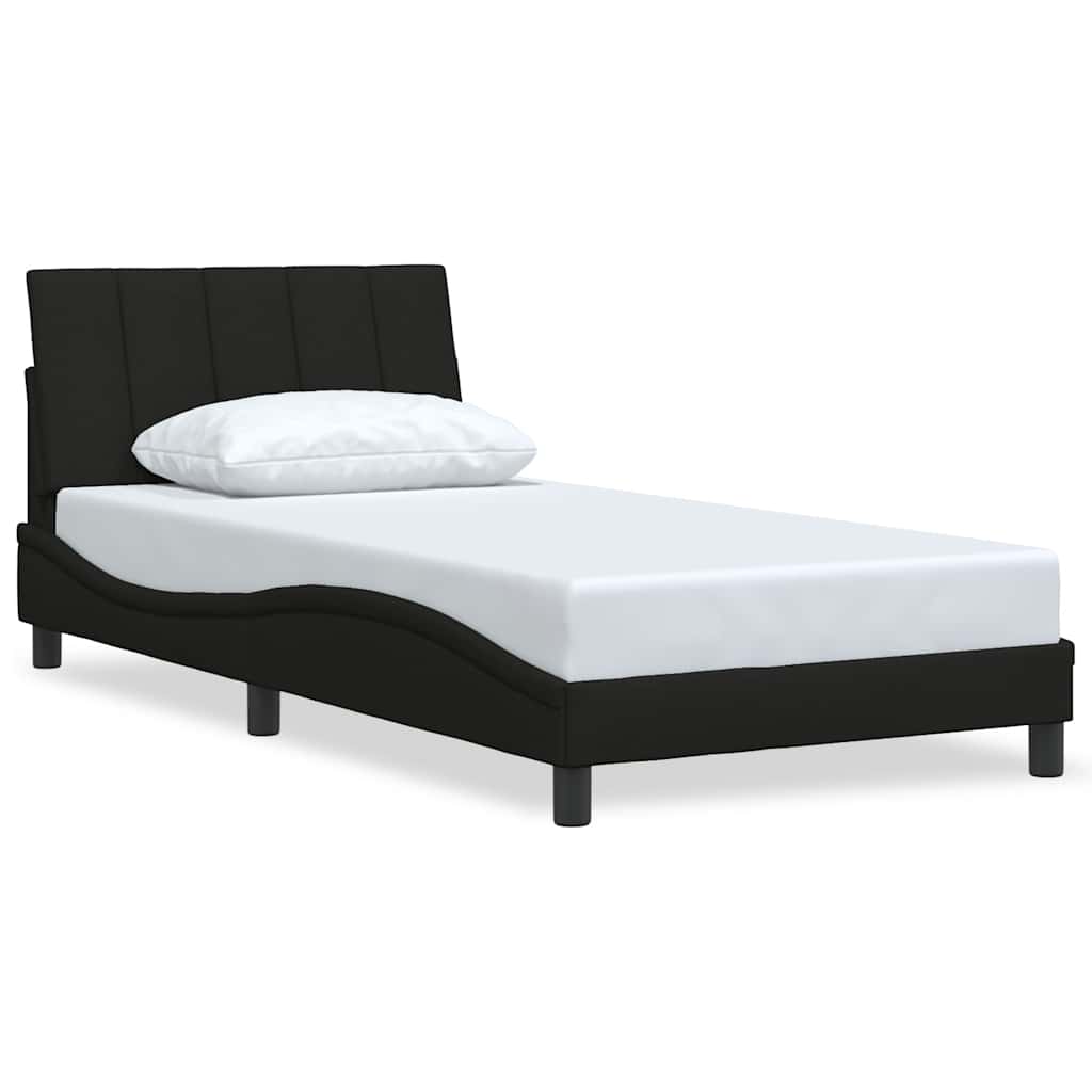 Giroletto senza Materasso Hanko Nero 100x200 cm in Tessuto