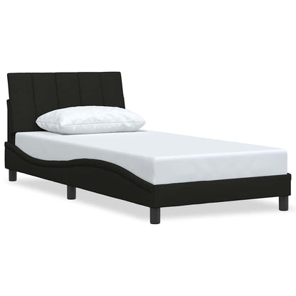 Giroletto senza Materasso Hanko Nero 100x200 cm in Tessuto