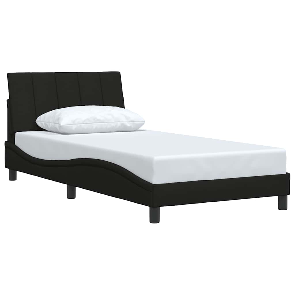 Giroletto senza Materasso Hanko Nero 100x200 cm in Tessuto