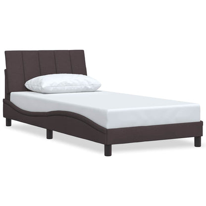 Giroletto senza Materasso Hanko Marrone Scuro 100x200 cm Tessuto