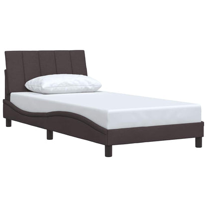 Giroletto senza Materasso Hanko Marrone Scuro 100x200 cm Tessuto