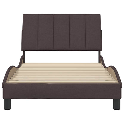 Giroletto senza Materasso Hanko Marrone Scuro 100x200 cm Tessuto