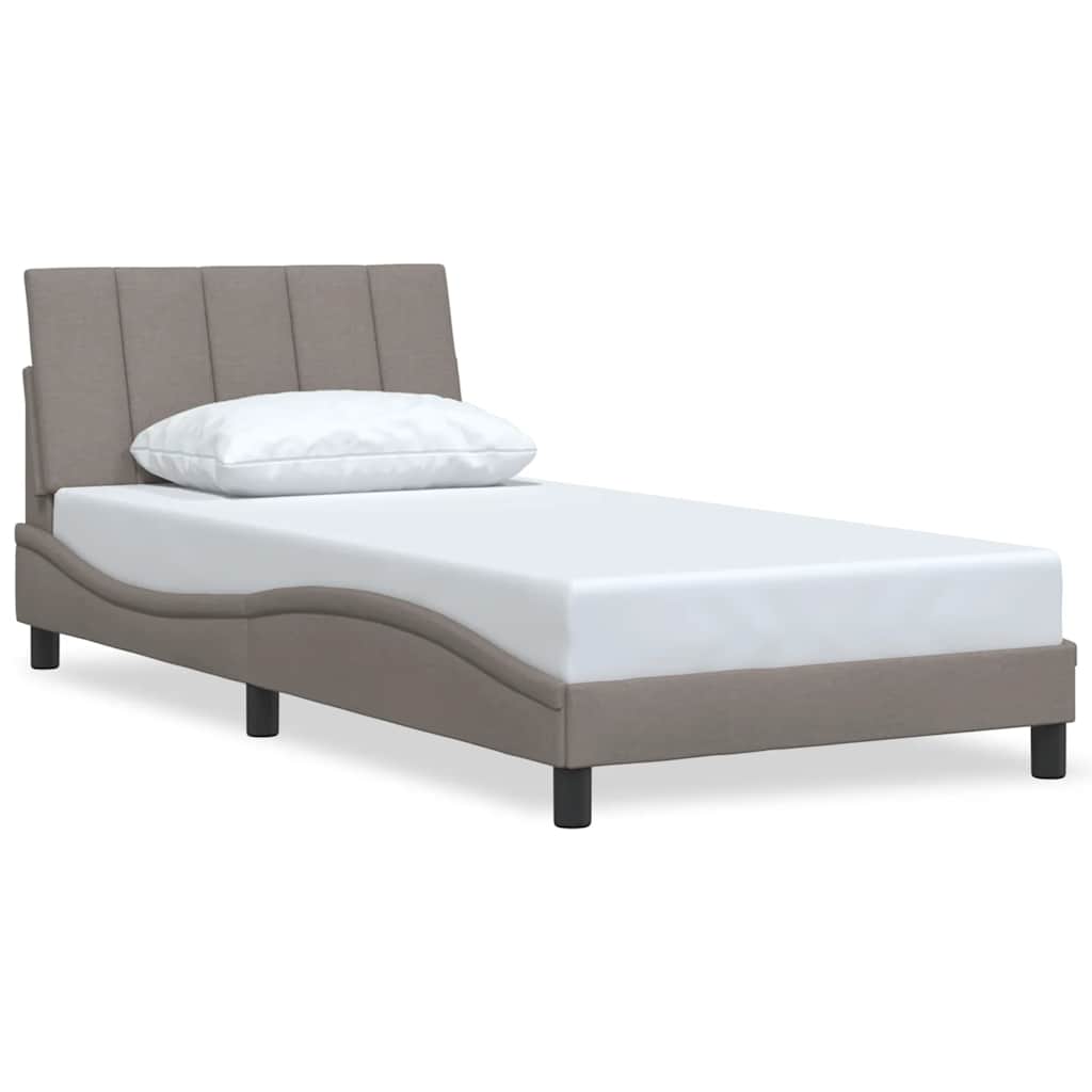 Giroletto senza Materasso Hanko Tortora 100x200 cm in Tessuto