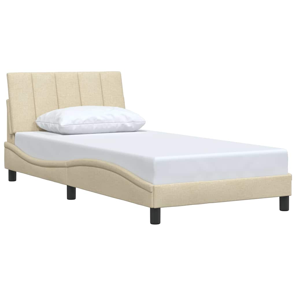 Giroletto senza Materasso Hanko Crema 100x200 cm in Tessuto