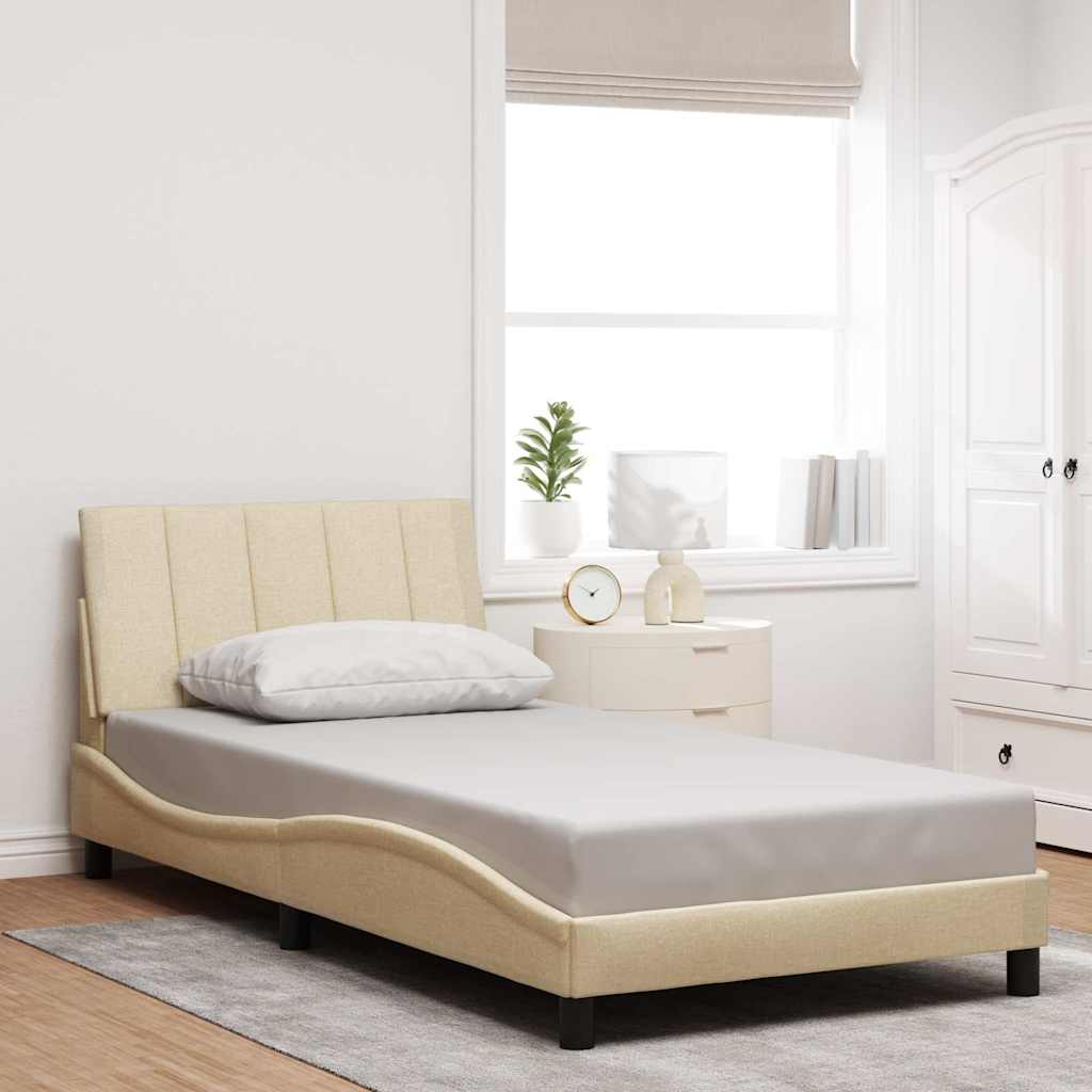 Giroletto senza Materasso Hanko Crema 100x200 cm in Tessuto