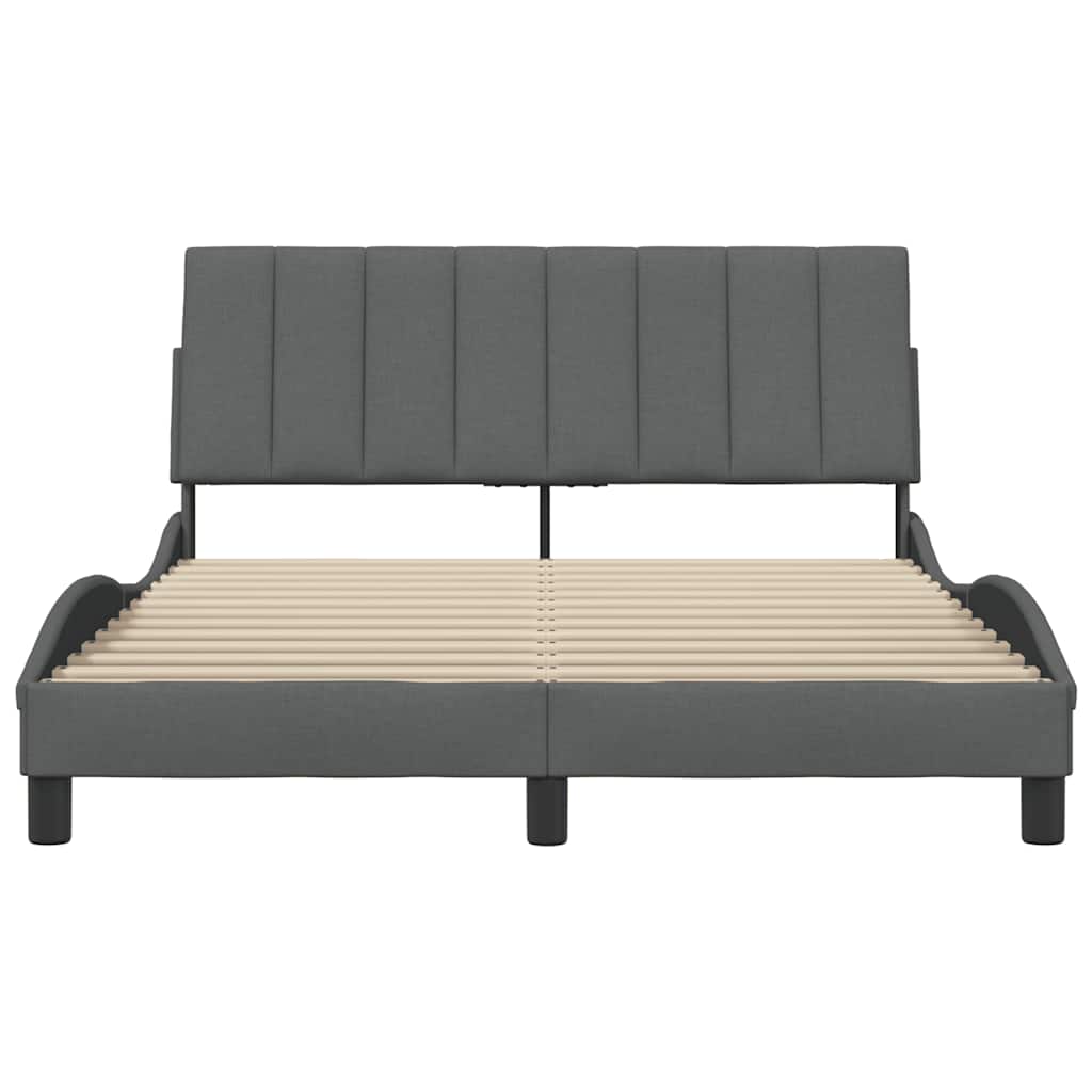 Giroletto senza Materasso Hanko Grigio Scuro 120x200 cm Tessuto