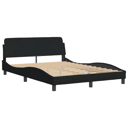 Giroletto senza Materasso Hanko Nero 140x190 cm in Tessuto