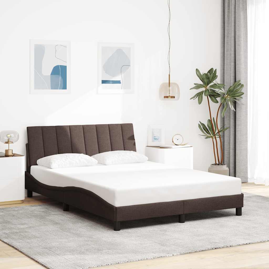 Giroletto senza Materasso Hanko Marrone Scuro 140x190 cm Tessuto