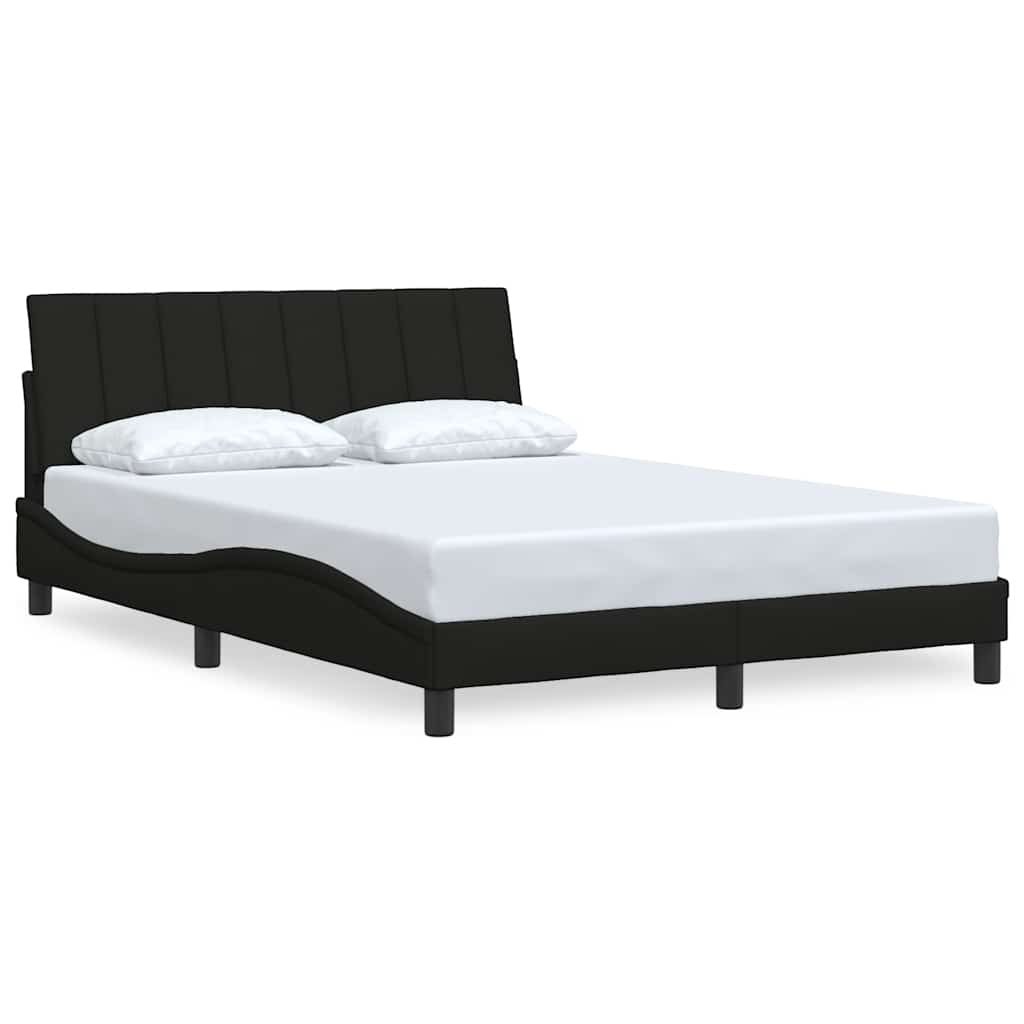 Giroletto senza Materasso Hanko Nero 140x200 cm in Tessuto