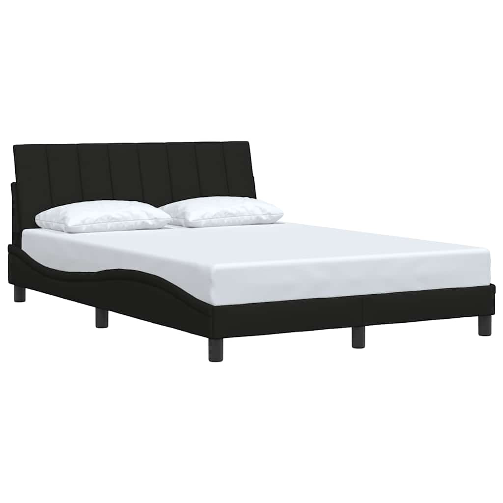 Giroletto senza Materasso Hanko Nero 140x200 cm in Tessuto