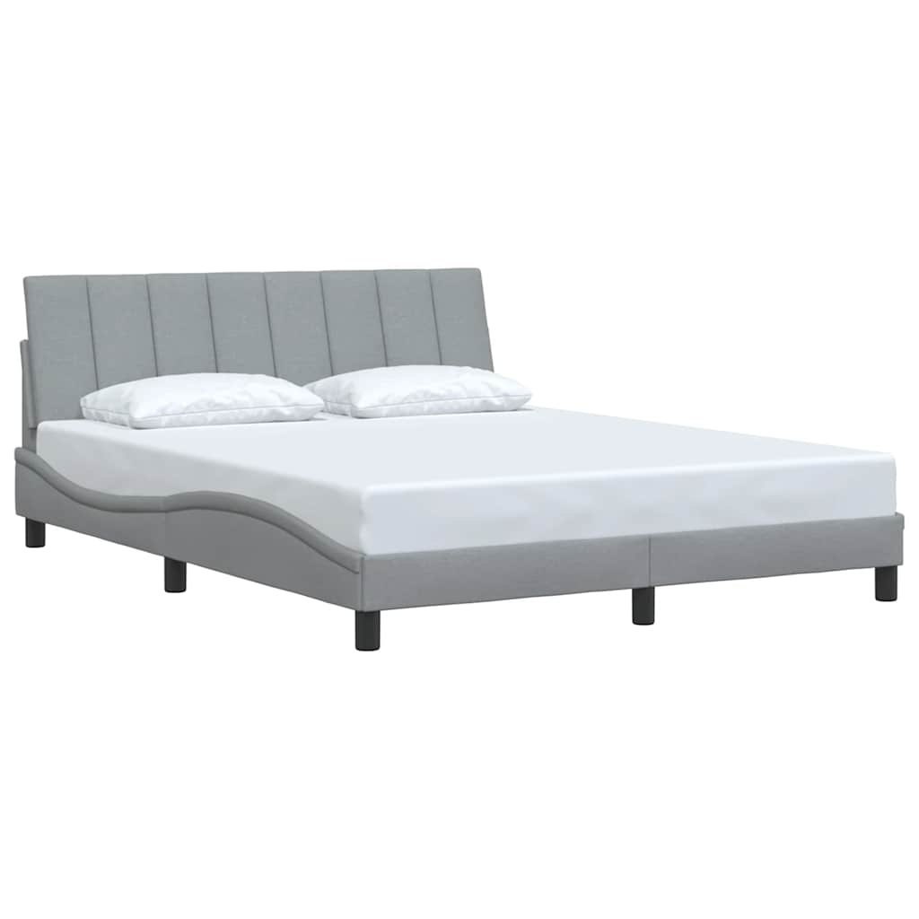 Giroletto senza Materasso Hanko Grigio Chiaro 160x200 cm Tessuto
