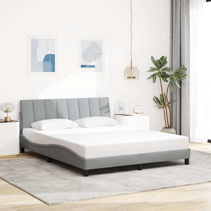 Giroletto senza Materasso Hanko Grigio Chiaro 160x200 cm Tessuto