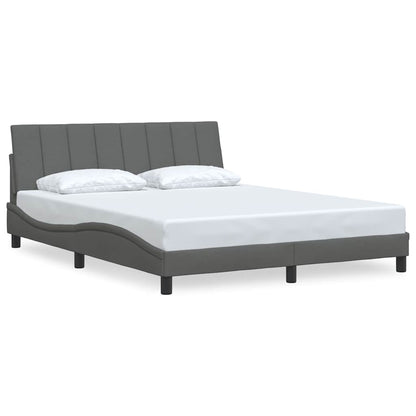 Giroletto senza Materasso Hanko Grigio Scuro 160x200 cm Tessuto