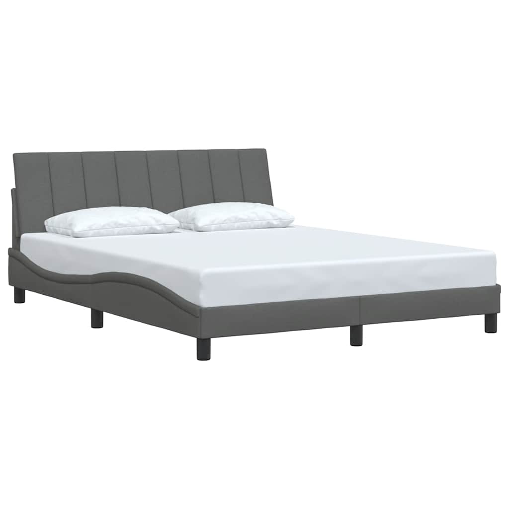 Giroletto senza Materasso Hanko Grigio Scuro 160x200 cm Tessuto