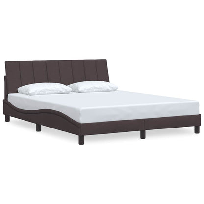 Giroletto senza Materasso Hanko Marrone Scuro 160x200 cm Tessuto